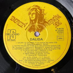 Винтажная виниловая пластинка LP Dalida Salma Ya Salama (France 1977)