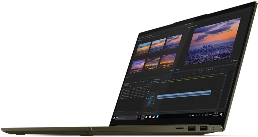 Ноутбук Lenovo Yoga Slim7 14IIL05 14;  /1920x1080 /Intel Core i7 1065G7 1300 МГц 4 ядра /Intel Iris Plus Graphics /16 Гб /SSD 512 Гб /DVD нет /Windows 10 Home /фиолетовый/82A10085RU