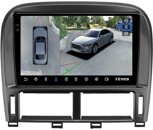 Магнитола для Lexus LS430 Toyota Celsior XF30 2000-2006 (ШГУ цветной) - Teyes CC3-2K-360 монитор 9.5" 2K QLED на Android 10, Быстрая, CarPlay, 4G SIM-слот, 4 камеры в комплекте