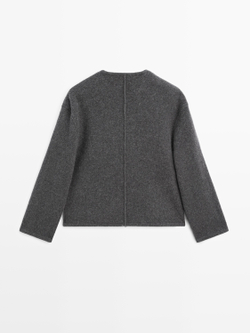 Massimo Dutti Кардиган с пуговицами, серый