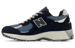 New Balance NB 2002R letter lace-up round head fabric two-layer suede non-slip wear-resistant wrapping lightweight low-cut casual running shoes for men and women the same style black