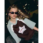 Футболка SoWhat? Stars коричневая