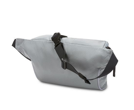 Сумка на пояс SWISSGEAR, светло-серая, полиэстер с плетением рип-стоп с двумя армированными нитями, 38 x 5 x 15 см