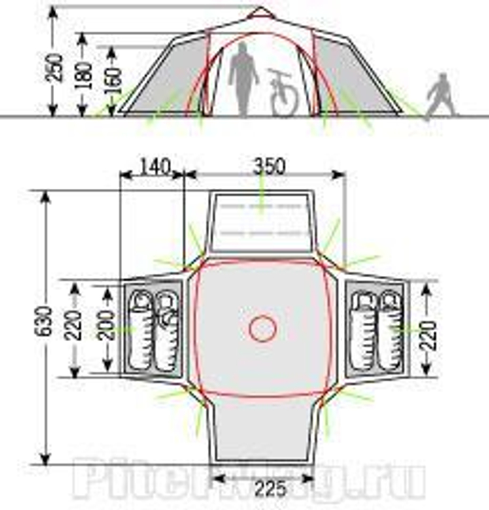 Палатка VauDe Badawi II