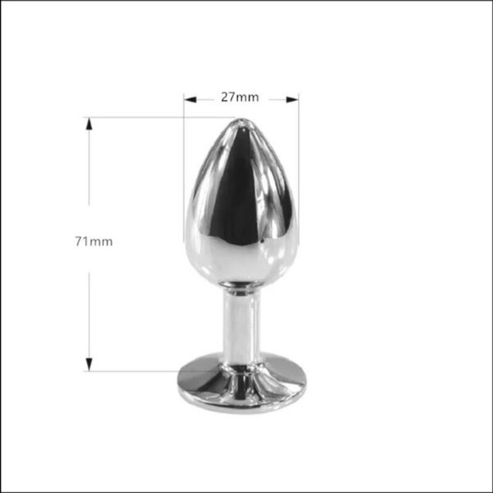 Серебристая анальная пробка в консервной банке Скажи мне три главных слова (Цвет: серебристый)