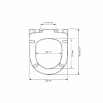 Унитаз подвесной WasserKRAFT Mindel 56TLT.010.ME.MG03.H002 безободковый, с инсталляцией Vils 56, с крышкой микролифт, белый/кнопка золото матовое