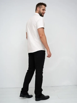 Рубашка приталенная с коротким рукавом