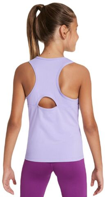 Футболка для мальчика теннисная Nike Girls Court Dri-Fit Victory Tank Top - гортензии/черный