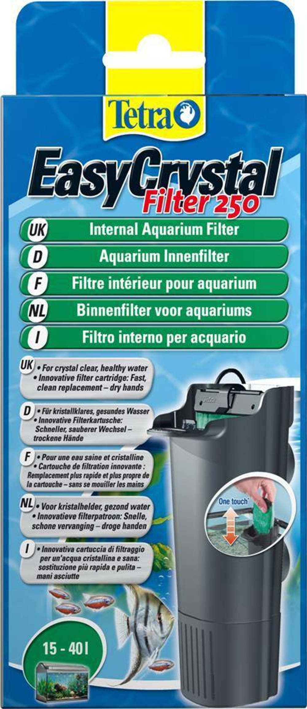 EasyCrystal 250 фильтр внутренний Tetratec®  250л/ч до 40л
