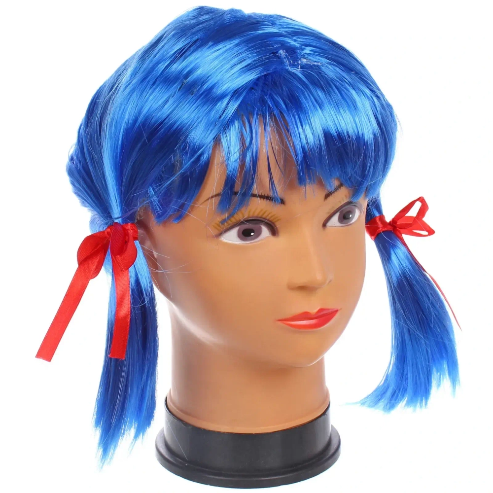 Парик карнавальный «Милашка», Голубой