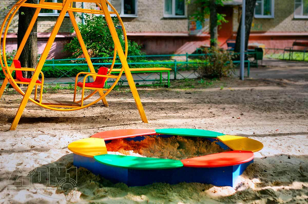 Песочница шестигранная для детской площадки