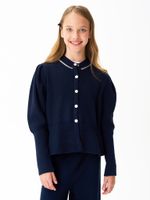 Кардиган для девочки AT1405 синий