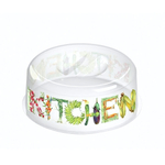 Крышка для СВЧ "Bergamo" D250 с декором (бесцветный)