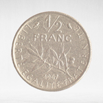 France, ½ Franc 1967 - Signature "O. Roty", VF