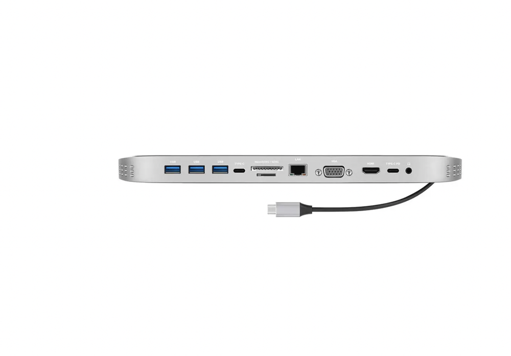 USB-разветвитель Rombica "Type-C Falcon", 3 порта, 4K, кардридер