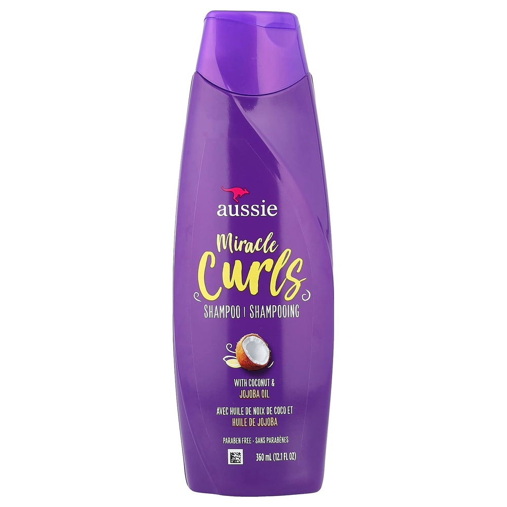 Aussie, Miracle Curls, шампунь с кокосовым маслом и маслом австралийского жожоба, 360 мл (12,1 жидк. унций)