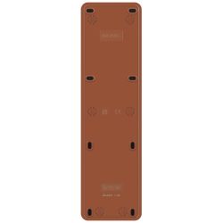 Розетка Intro Quadro 2-209-10 без заземления пятиместная 5х2P 16А-250В IP20 ОУ венге | Intro