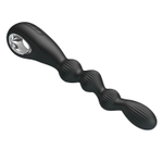 Черный анальный вибратор Federer - 22,2 см.