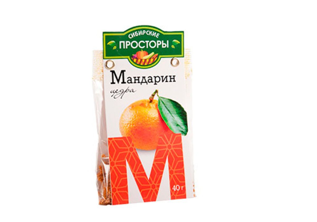 Цедра мандарина Сибирские Просторы, 40г