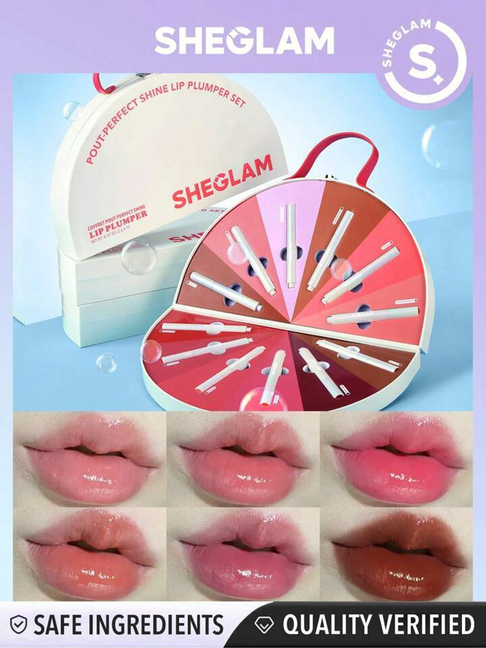 Sheglam Pout-Perfect Shine Lip Plumper Set