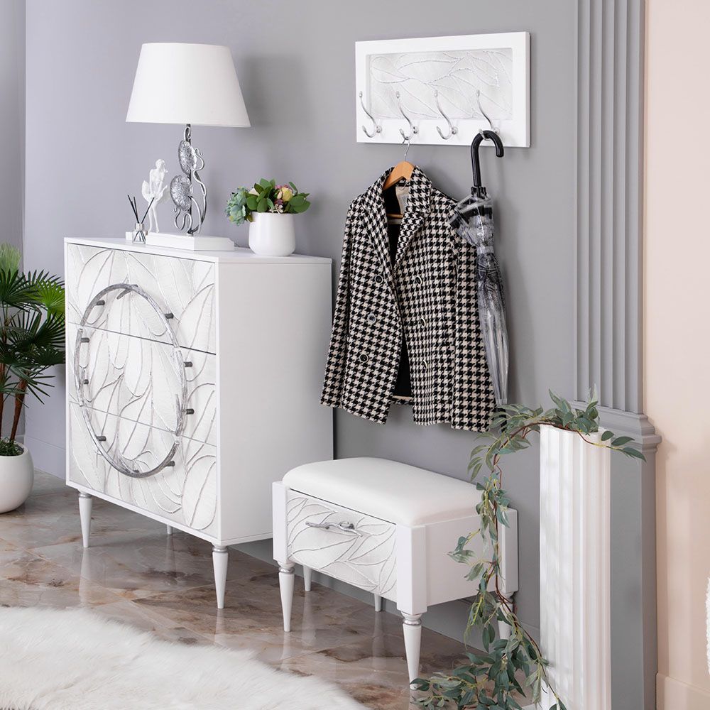 Вешалка настенная Арт mini Айс Сильвер