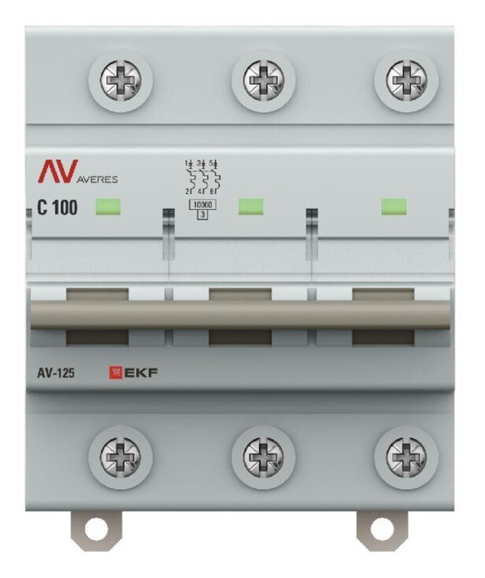 Автоматический выключатель  EKF mcb125-3-100C-av