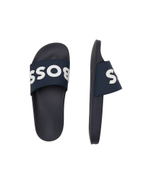 Шлепанцы Kirk Slid rblg N BOSS BLACK - темно-синий(50498241)