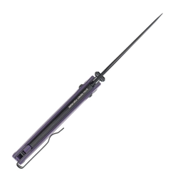 Нож складной SRM 258L-GN Terrier Black Ti (D2, Purple G10)