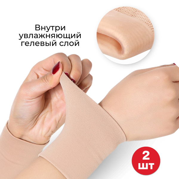 Бандаж для запястья (текстиль + силиконовый слой)