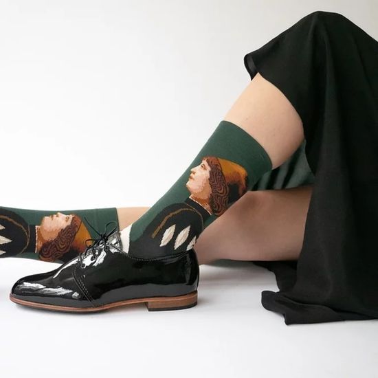 Носки "Мандрагора", по мотивам  комедии Н. Макиавелли, р-р 36-42 (зеленый)