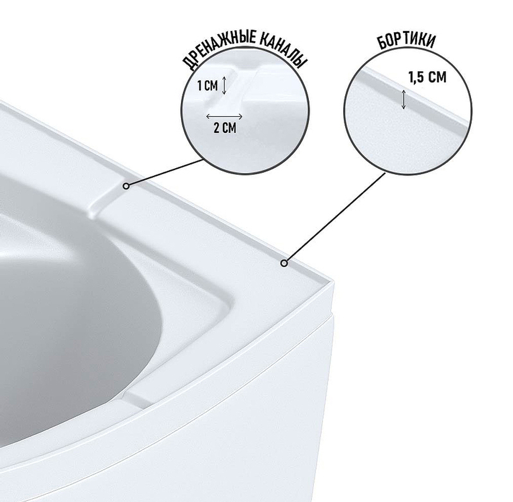 Душевая кабина Niagara Eco 90x70 R E90/70/40R/TN/BK без гидромассажа