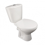 Унитаз-компакт "Универсал NEW 90" (гориз.вып, нижн, сид, кноп.арм) МОНОКОРОБ (г.Лобня)