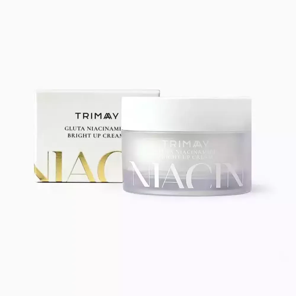 Trimay Gluta Niacinamide Bright Up Cream интенсивный осветляющий крем для лица с экстрактом рисовых отрубей, глутатионом и ниацинамидом
