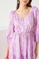 51475 Платье женское (лавандовый принт)