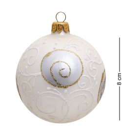 Элита НФШ-1129/4 Ел. украшение Шар «Снежный узор» 85 мм