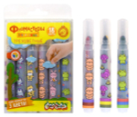 Фломастеры 18цв. трехцветные,утолщенные, трехгран. корп. легкосмываемые (Каляка-Маляка)