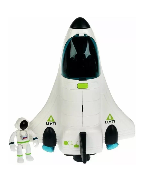Машинка детская Шаттл с космонавтом со звуком и светом