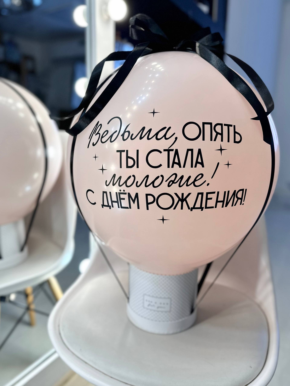 Воздушные гелиевые шары Шляпная коробка фотобокс №4565