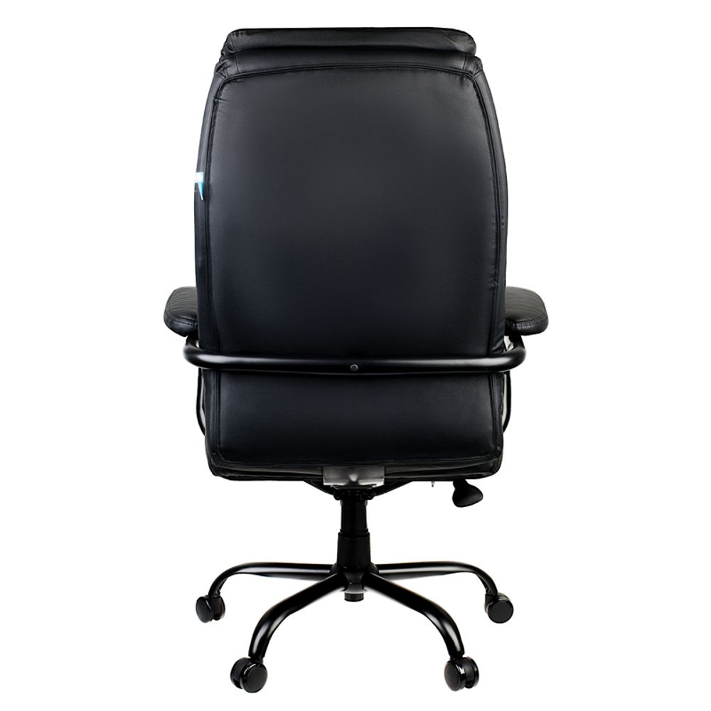 Кресло руководителя Helmi HL-ES09 "Armor", повышенной прочности, экокожа черная, до 250кг