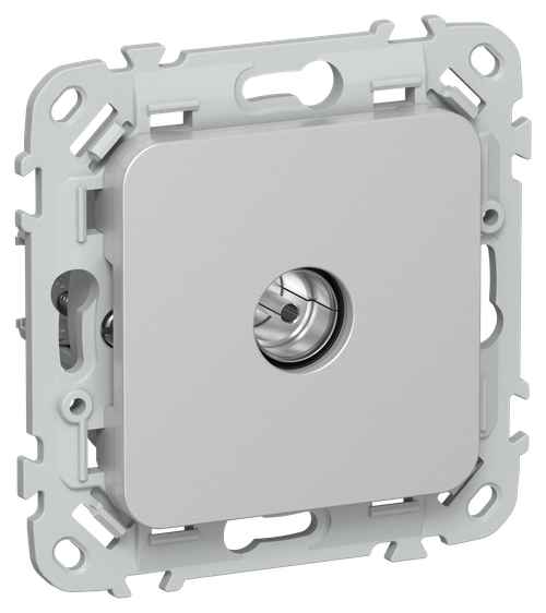 FLITE Розетка TV экранированная проходная тип M РТВм-1-1-2-ФлА алюминий IEK