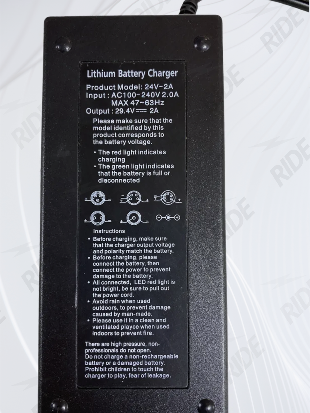 Зарядное устройство для электросамоката Jack Hot/Hiper/Next Drive/iconBIT (24V 2A)