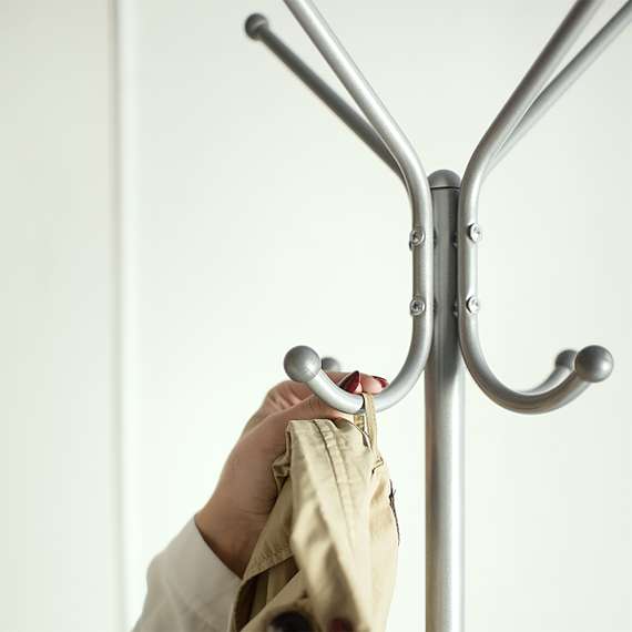 Вешалка напольная Пико 3 металлик