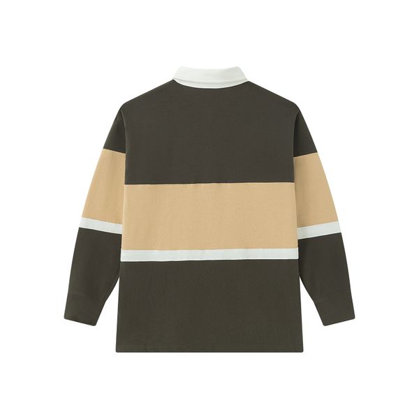 Лонгслив Rugby коричневый/песочный - фото 2