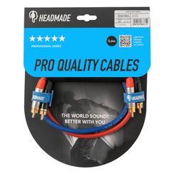 HeadMade Pro 2RCA - 2RCA Red Blue 0.62m