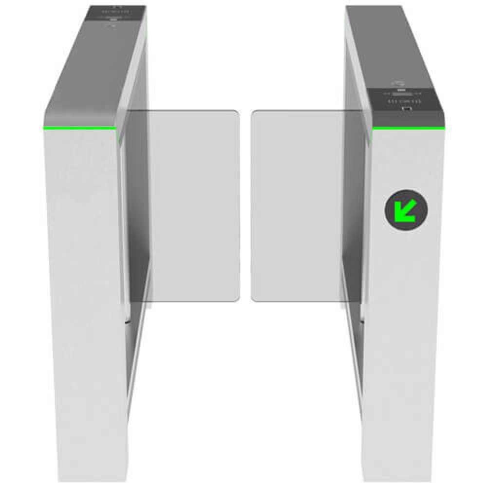 ZKTeco Mars-B1011 распашной турникет скоростной проход с контроллером и RFID считывателями