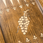 Шахматы + Нарды резные "Арарат" с бронзой 50, Ohanyan ho31113