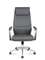 Кресло офисное Норден / Давос / Davos / алюминиевая  база / серая экокожа