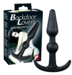 Изящная анальная втулка Backdoor Lovers (Цвет: черный)