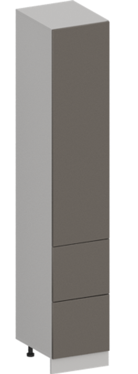 Кухня Модуль ШП2Я 400 Белый / Грей Софт