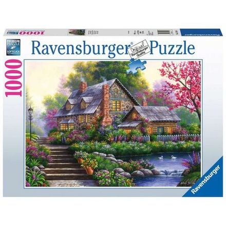 Ravensburger - Пазл Романтический домик в деревне 1000 деталей. 151844